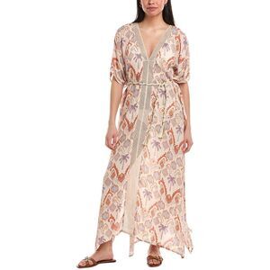 Z&L Europe Womens Ikat Kaftan, Gold